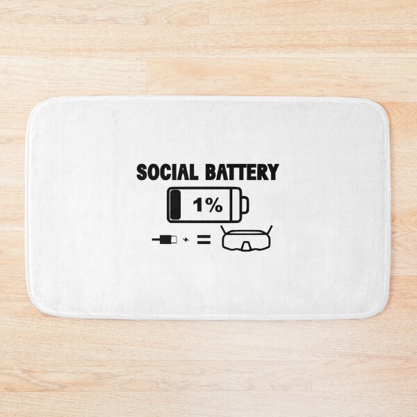 Item preview, Social Battery Recharge Fpv goggles designed and sold by MorganDigital.