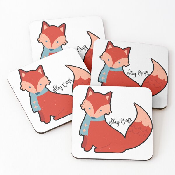 Item preview, Stay Cozy Fox Illustration – Winter Vibes Sticker designed and sold by mayazia.