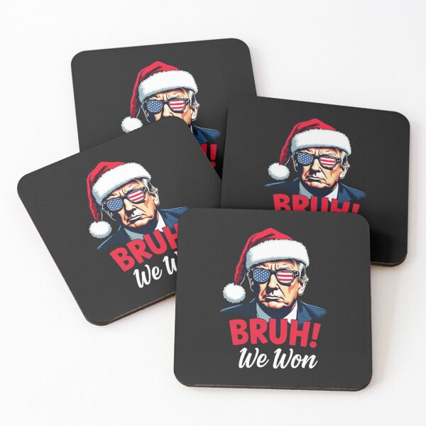 Item preview, Bruh We Won Funny Christmas Santa Hat Trump 47 USA President designed and sold by Alex Songs.
