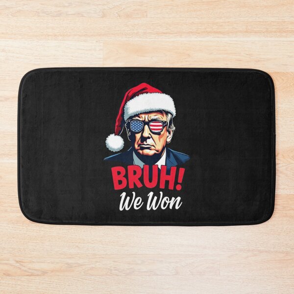 Item preview, Bruh We Won Funny Christmas Santa Hat Trump 47 USA President designed and sold by Alex Songs.