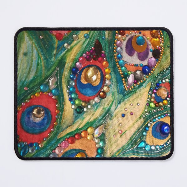 Item preview, Peacock feathers in decorative detail designed and sold by esvb.