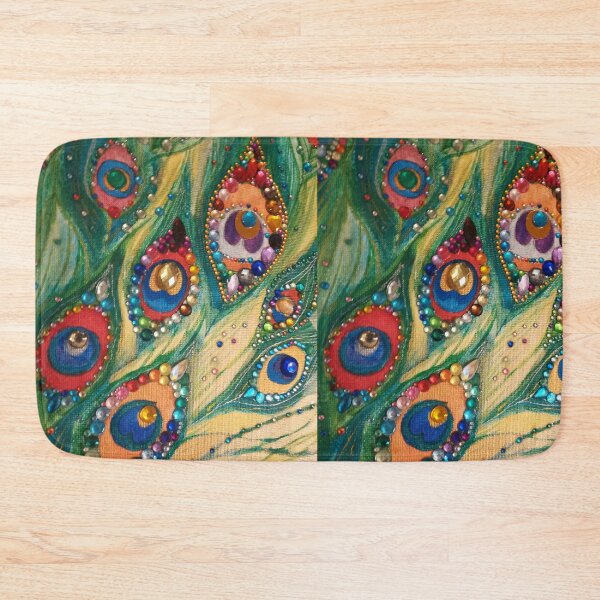 Item preview, Peacock feathers in decorative detail designed and sold by esvb.