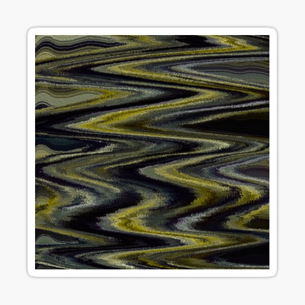 Camouflage pattern dark green and Brown Sticker