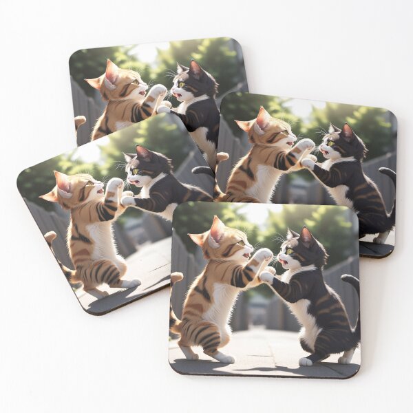 Item preview, Anime cats fighting designed and sold by Emin Islamovic.
