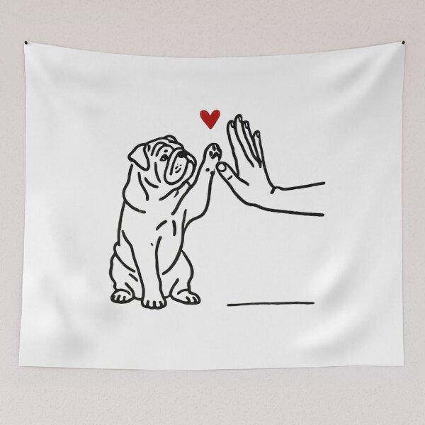 Item preview, English Bulldog Love Cute Bully Dog Mom Funny Girls Gift designed and sold by SztylishDesigns.