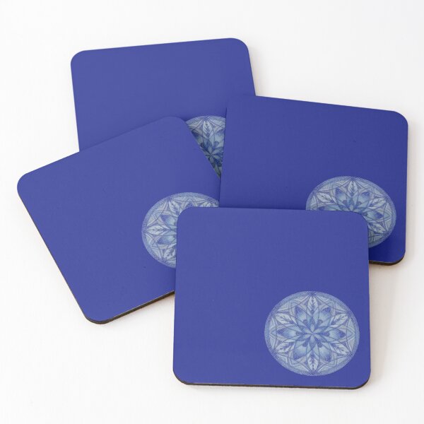 Item preview, Flower of Life Mandalas: 315 - Delft Blue Floral designed and sold by SonoSonoStudio.