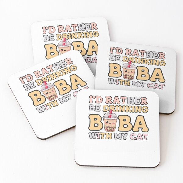 Item preview, I’d Rather Be Drinking BOBA With My Cat designed and sold by MooraArts.