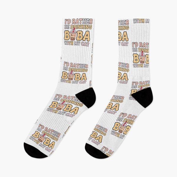 Item preview, I’d Rather Be Drinking BOBA With My Cat designed and sold by MooraArts.