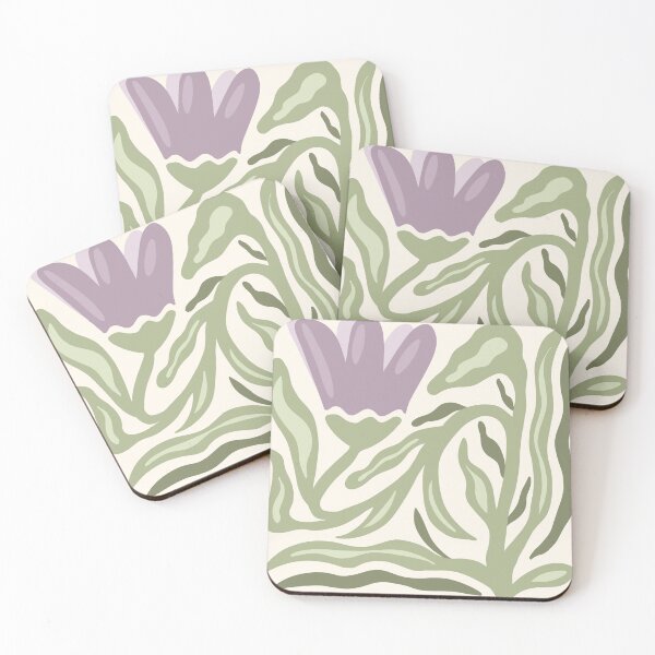 Item preview, Abstract Tulip Earthly Organic Shapes designed and sold by FadedFlorals.