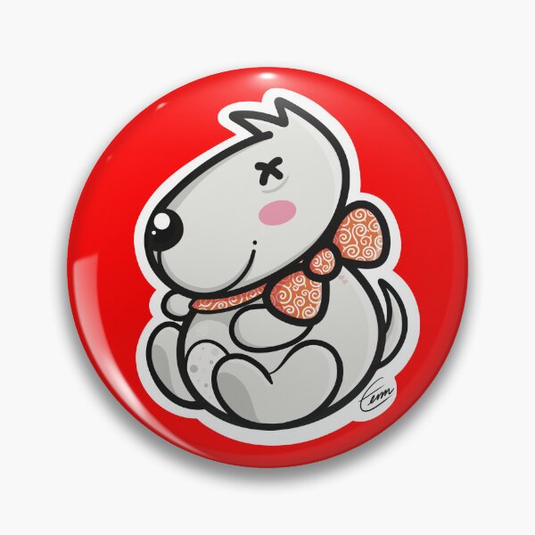 Item preview, Smiling Chubby cute dog with red collar. designed and sold by tennstudio.