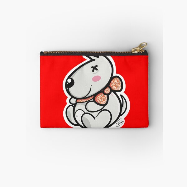 Item preview, Smiling Chubby cute dog with red collar. designed and sold by tennstudio.