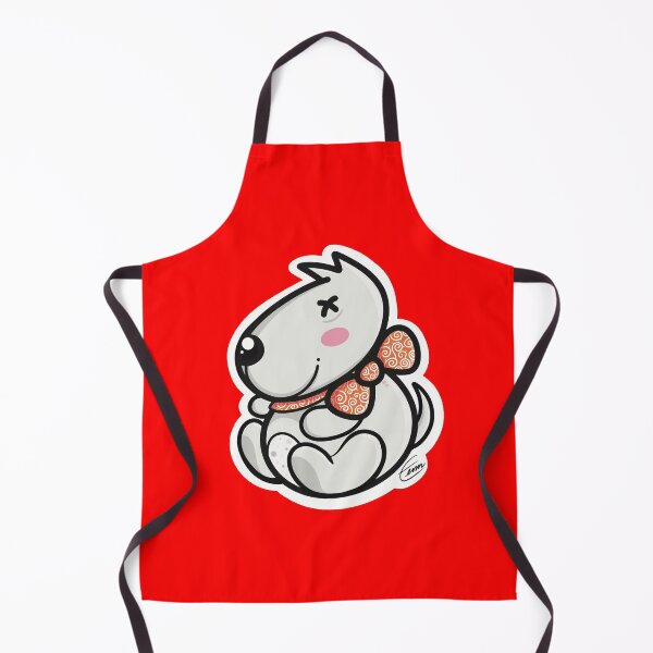 Item preview, Smiling Chubby cute dog with red collar. designed and sold by tennstudio.