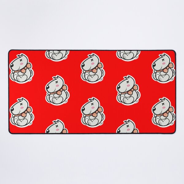 Item preview, Smiling Chubby cute dog with red collar. designed and sold by tennstudio.