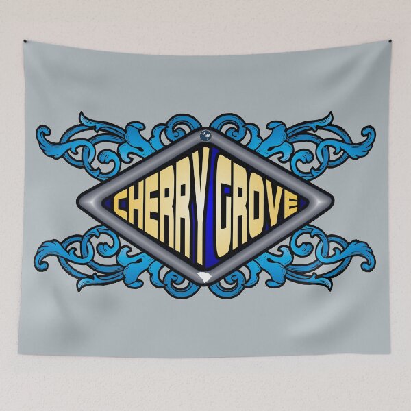 Item preview, Cherry Grove South Carolina emblem retro sign designed and sold by studioss76.