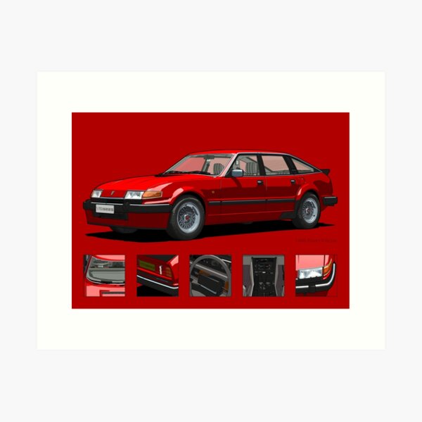 Item preview, Rover Vitesse 1986 Targa Red designed and sold by DigitalCel.