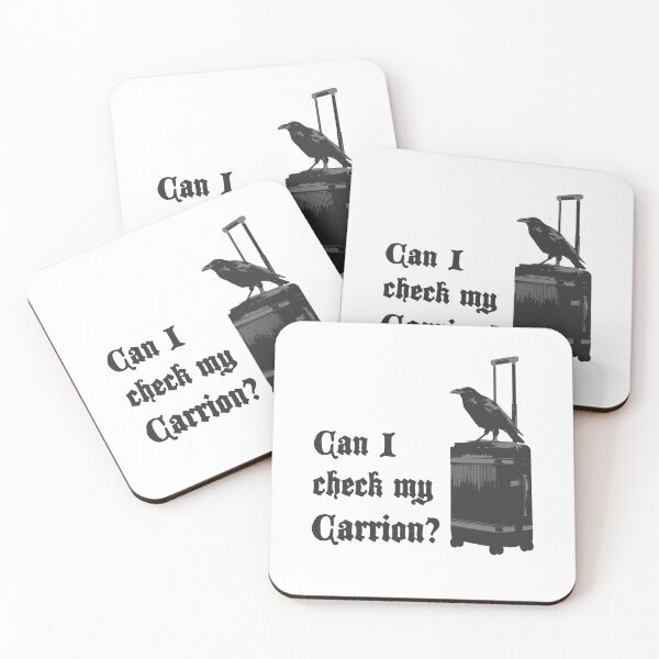 Item preview, Can I check my Carrion funny pun goth t-shirt designed and sold by Goth-It-Covered.