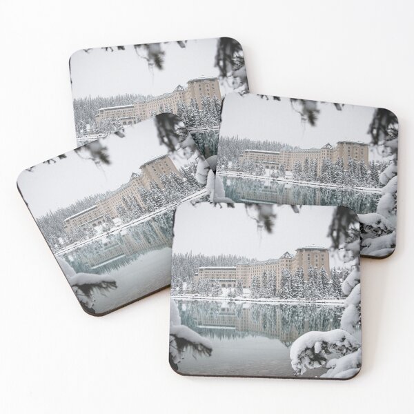 Item preview, Lake Louise Hotel in Winter Covered in Snow  designed and sold by JonesyDave.