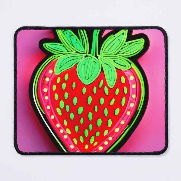 Item preview, Vibrant Strawberry Neon designed and sold by Health And Fitness Posts e-Store.