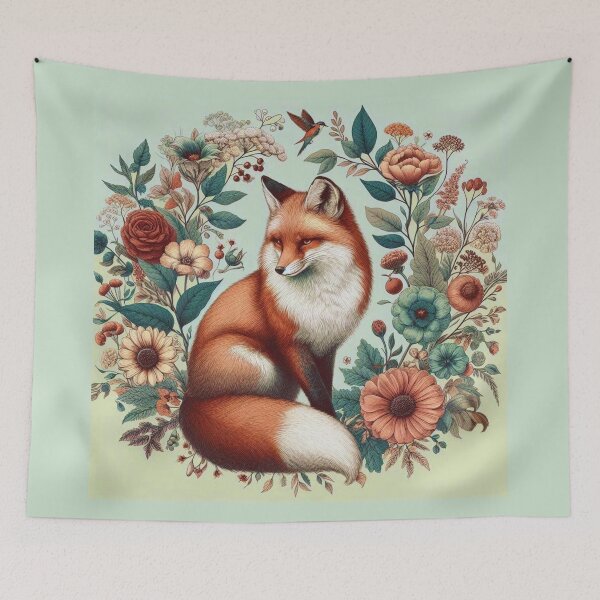 Item preview, Forest Fox Botanical Garden designed and sold by Myra365Art.