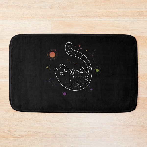 Item preview, Rainbow Cat Space Galaxy LGBT Gay Pride Flag designed and sold by Clara Hollins.