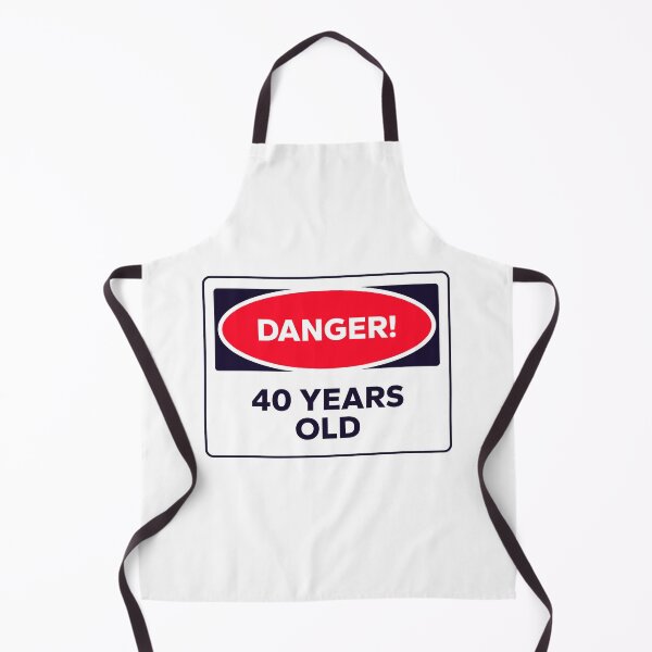 Artikelvorschau, Achtung! 40 Jahre alt - Lustiges Geburtstagsdesign entworfen und verkauft von Bleak Shirt.