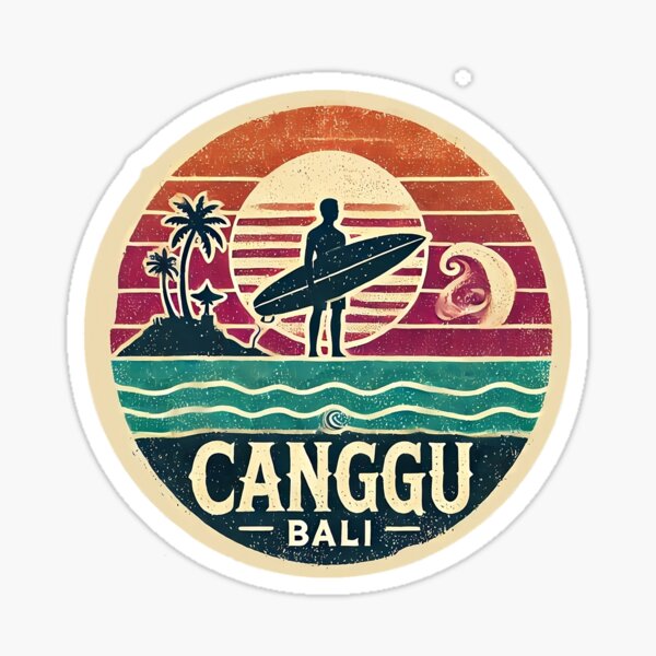 Aperçu de l'œuvre Canggu Bali Indonésie surf vintage créée et vendue par LoveLabDesign.