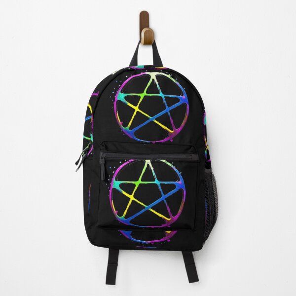 Item preview, Rainbow Pentagram - geometric star pattern designed and sold by Earth Nature Creations.