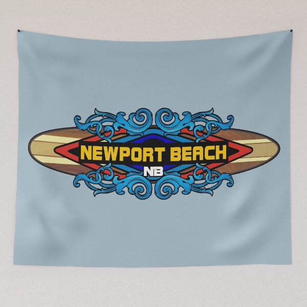 Item preview, Newport Beach California vintage surfboard monogram designed and sold by studioss76.