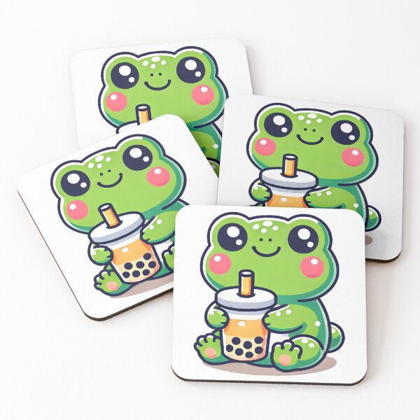 Item preview, Froggin’ Fun: Boba Bliss with a Leap of Style designed and sold by CyberPeakZ.