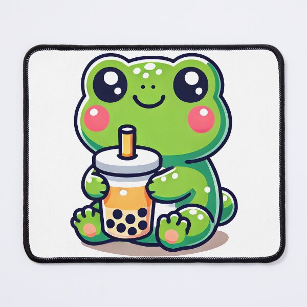 Item preview, Froggin’ Fun: Boba Bliss with a Leap of Style designed and sold by CyberPeakZ.