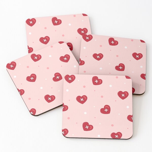 Item preview, Pink Sweetheart Buttons designed and sold by velourvelvet.