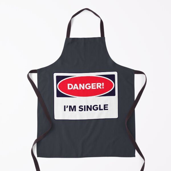 Item preview, Danger! I'm Single - Funny Danger Sign Quote designed and sold by Bleak Shirt.