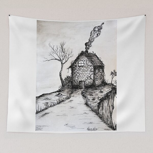 Item preview, Uma casa solitária designed and sold by Aquarelastudio.