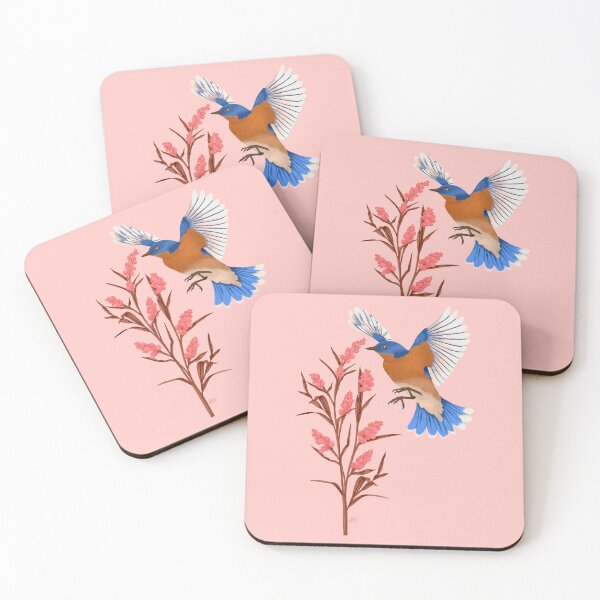 Item preview, Graceful Bluebird in Flight designed and sold by Lisa D Art Designs.