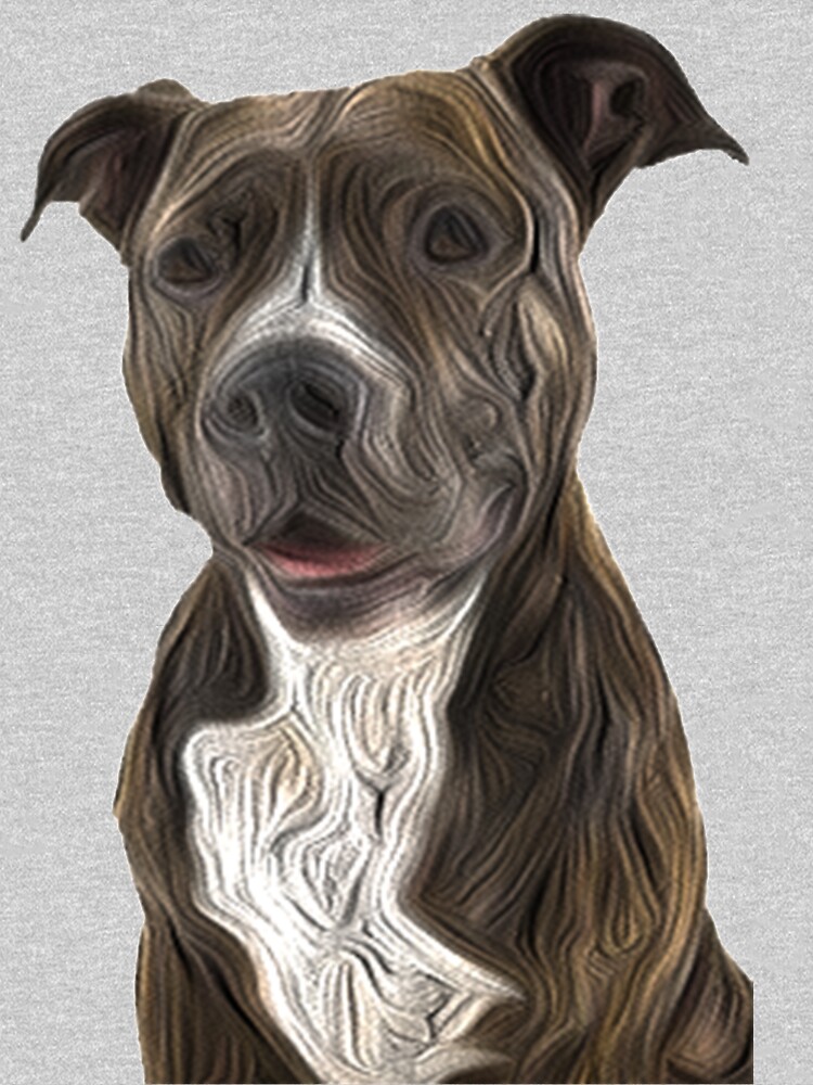 Pit Bull Terrier Oil Painting Style by ProjectMayhem
