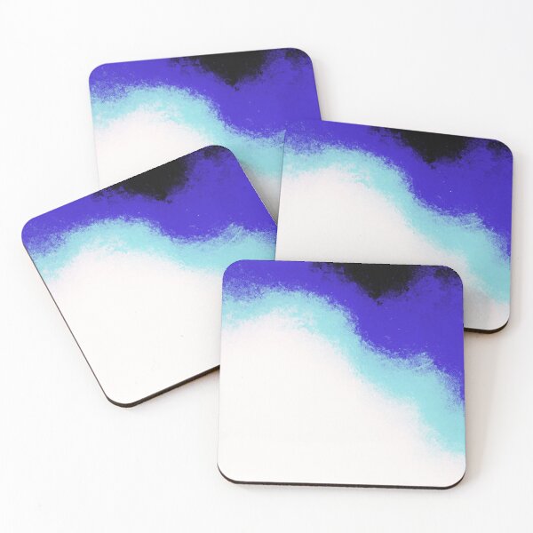 Item preview, Black, blue, aqua abstract curvy pattern designed and sold by smh2.