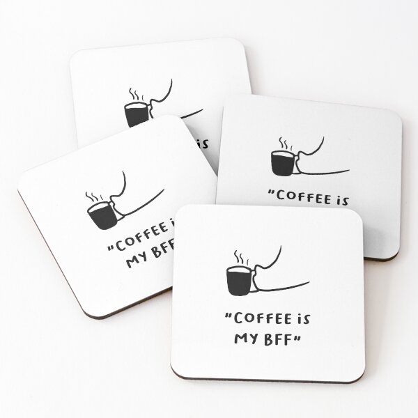 Item preview, Coffee is My BFF – Fun Cat Coffee Design designed and sold by RM-Journey.