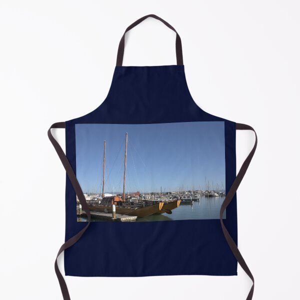 Item preview, unique sailing boat in harbour designed and sold by aligata1970.