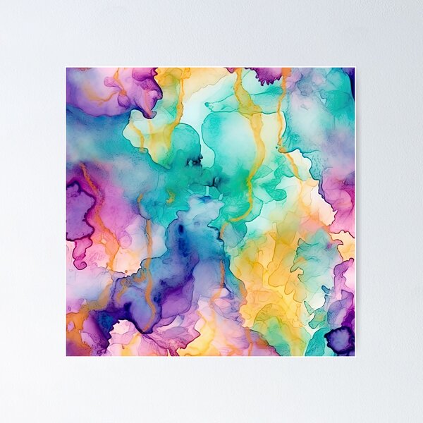 Item preview, Butterflies In Flight Alcohol Ink Abstract Painting designed and sold by DEC02.