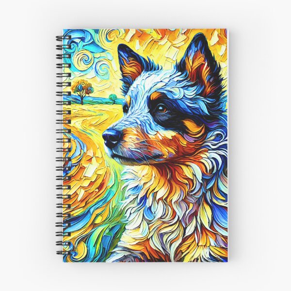 Item preview, Vibrant Australian Cattle Dog Portrait designed and sold by ChrisButler.