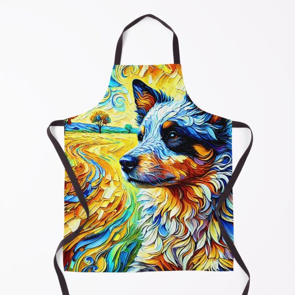 Item preview, Vibrant Australian Cattle Dog Portrait designed and sold by ChrisButler.