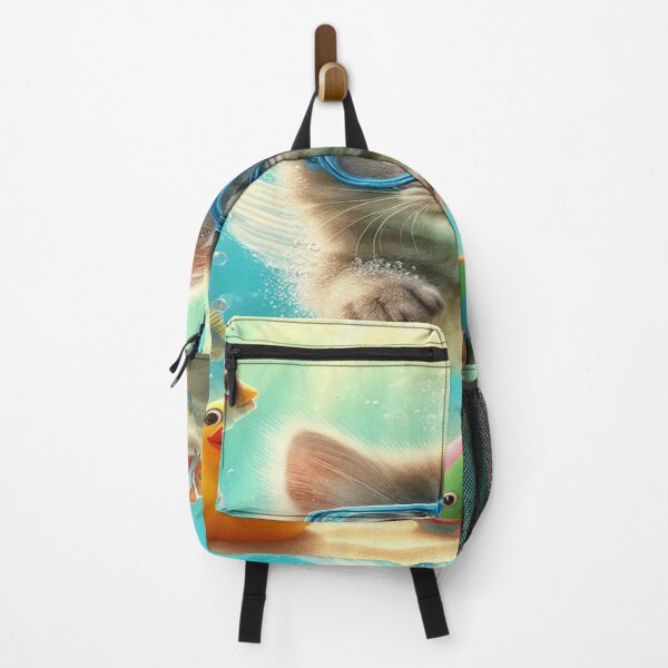Item preview, Underwater Adventure: Cute Kitten Swimming designed and sold by Naomi Gutierrez Parrish.