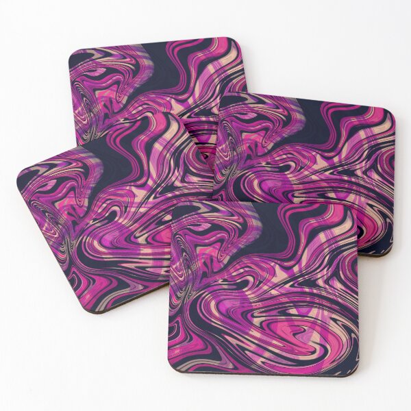 Item preview, Fuchsia Trips - Purple and Pink Marble Desk Mat  designed and sold by myamcd.