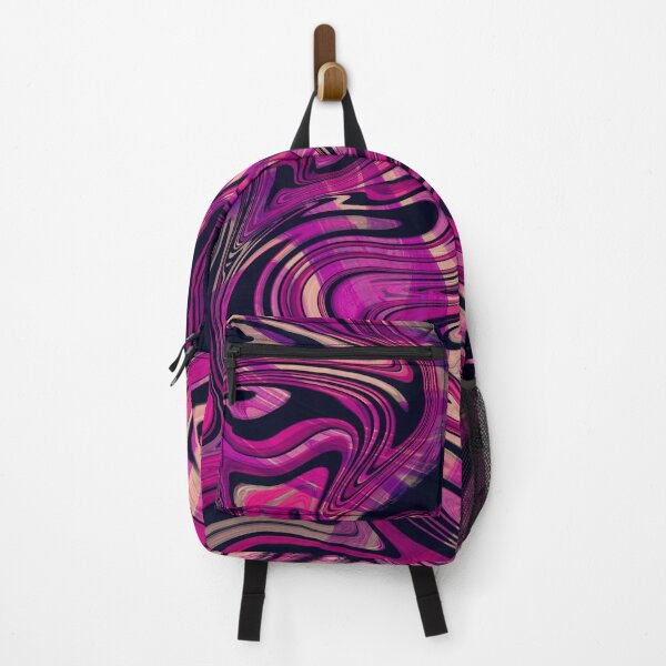 Item preview, Fuchsia Trips - Purple and Pink Marble Desk Mat designed and sold by myamcd.