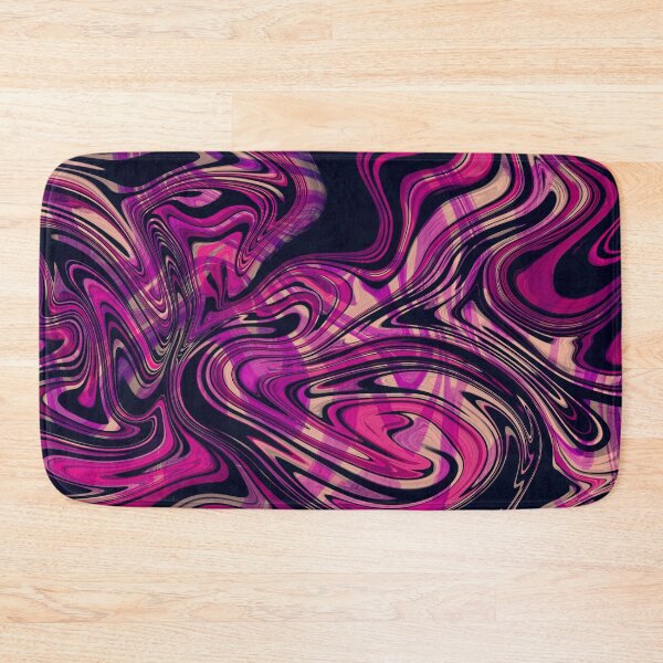 Item preview, Fuchsia Trips - Purple and Pink Marble Desk Mat  designed and sold by myamcd.