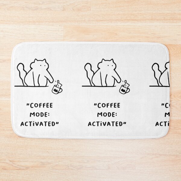 Item preview, Coffee Mode: Activated – Fun Cat Coffee Design designed and sold by RM-Journey.