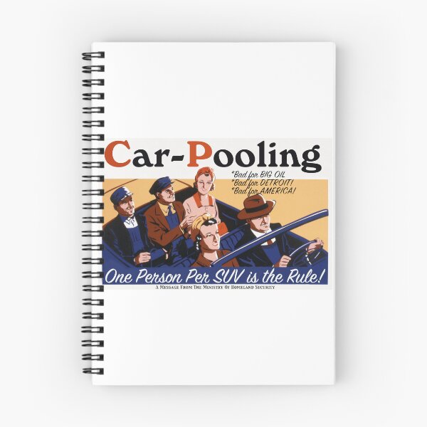 Item preview, Car-Pooling: It's UnAmerican! designed and sold by PropagandaDue.