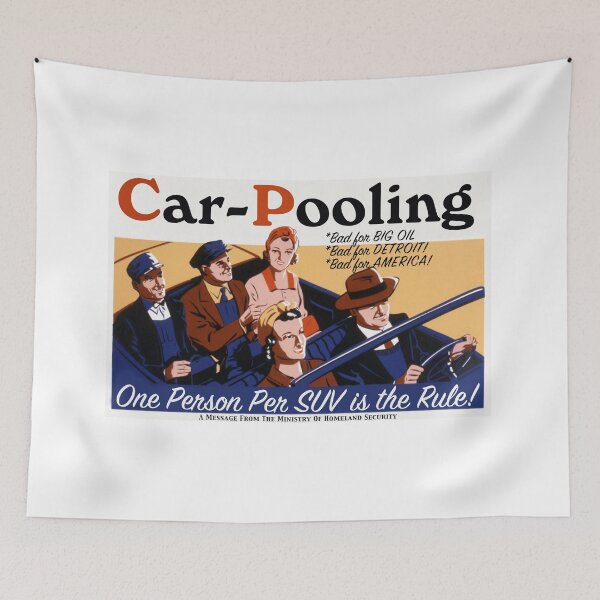 Item preview, Car-Pooling: It's UnAmerican! designed and sold by PropagandaDue.
