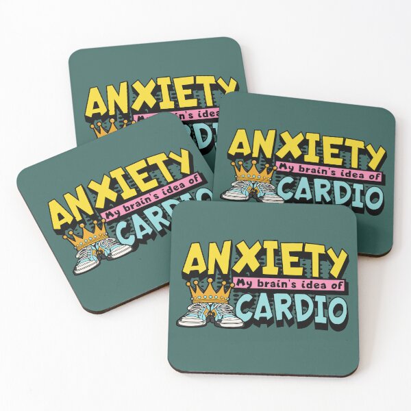 Item preview, Anxiety My Brains Idea of Cardio Funny Mental Health Design designed and sold by Jenaxbelle.