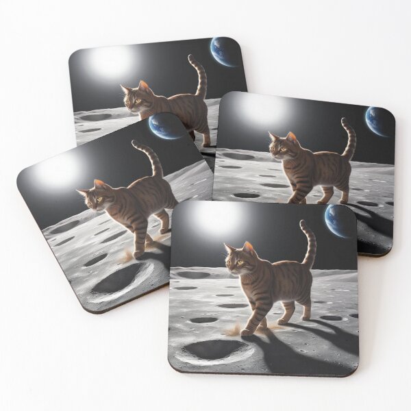 Item preview, Celestial Cat: My Feline Friend on the Moon designed and sold by Chippychips1.
